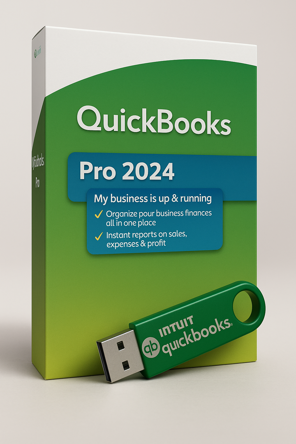 QuickBooks Desktop Pro 2024 USB | Lifetime Subscription | | For Windows PHYSICAL DELIVERY |