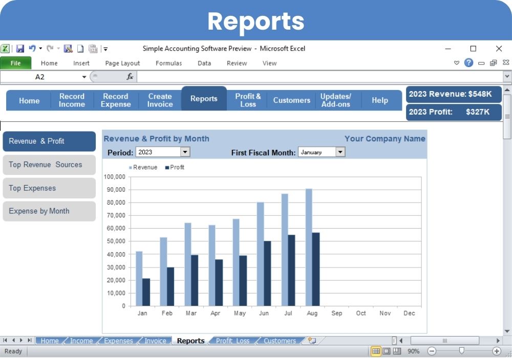 Simple Accounting Software – Standard Small Business with Bookkeeping and Payroll