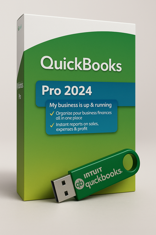 QuickBooks Desktop Pro 2024 USB | Lifetime Subscription | | For Windows PHYSICAL DELIVERY |