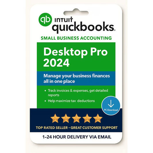 QuickBooks Desktop Pro 2024 Lifetime License Subscription  | 3 Users